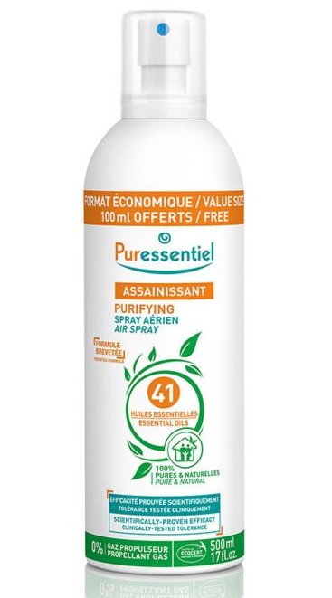 Puressentiel Assainissant Spray aux 41 Huiles Essentielles Format Familial 500ml